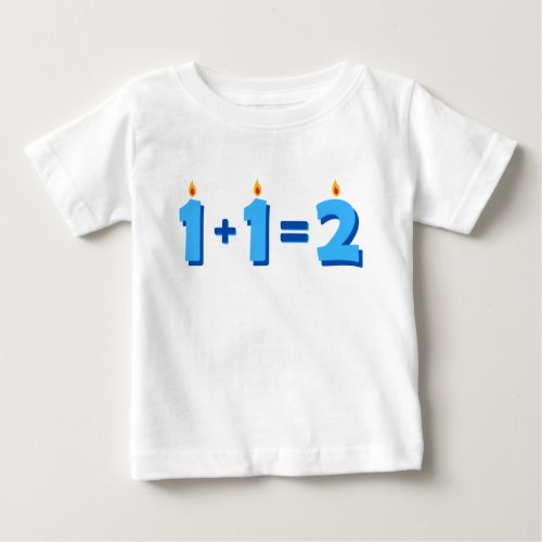 Two Blue 2nd Birthday Baby Boy T_Shirt