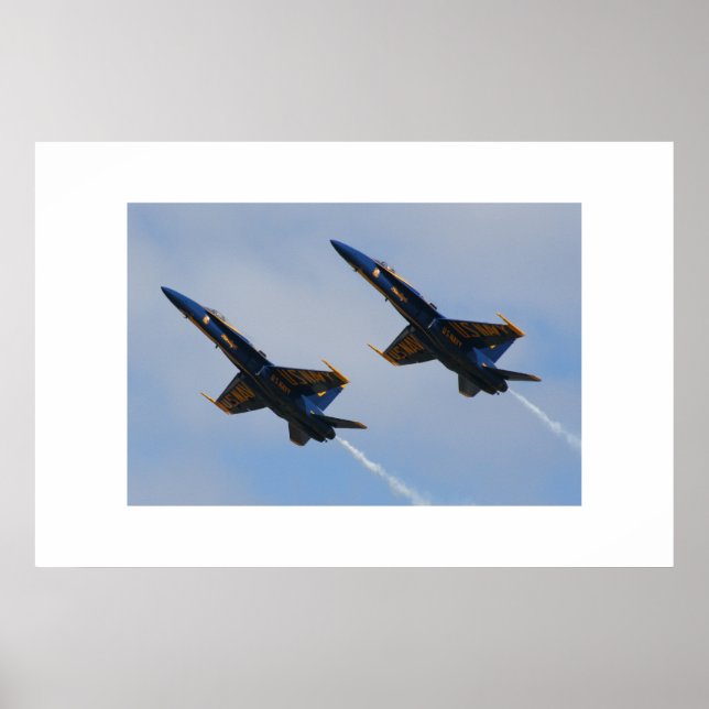 Two Blue Angels Poster (Front)