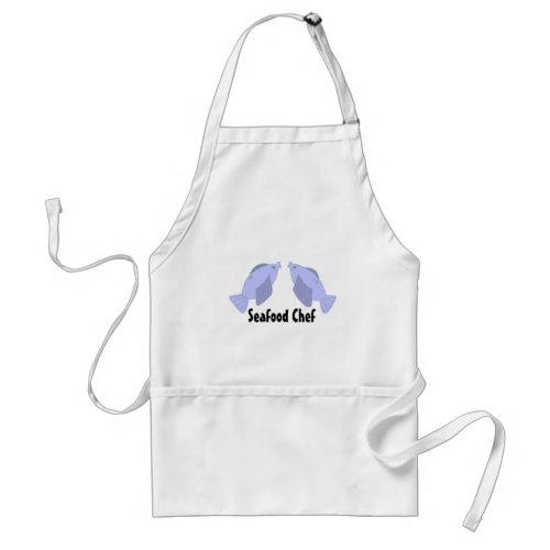 Two Blue Fish Adult Apron
