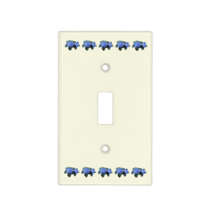 Two Blue Hydrangea Light Switch Cover