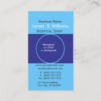 Two Blues Unique Business Deep Blue Edgy Designer Business Card by 911business at Zazzle
