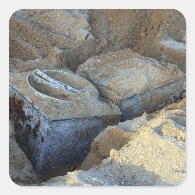 Two box-type devices packed square sticker (Front)