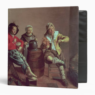 Two Boys and a Girl Making Music, 1629 3 Ring Binder