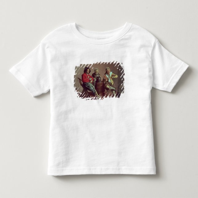 Two Boys and a Girl Making Music, 1629 Toddler T-shirt (Front)