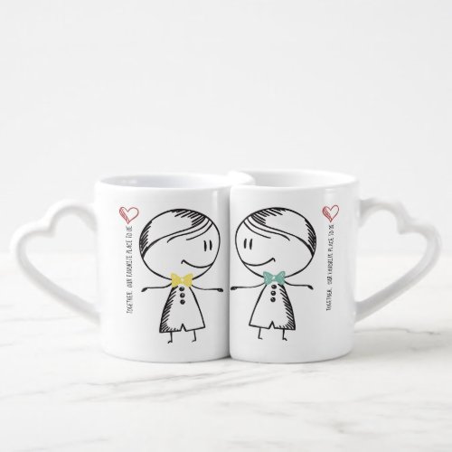 Two Boys Together Is Our Place to Be Coffee Mug Set