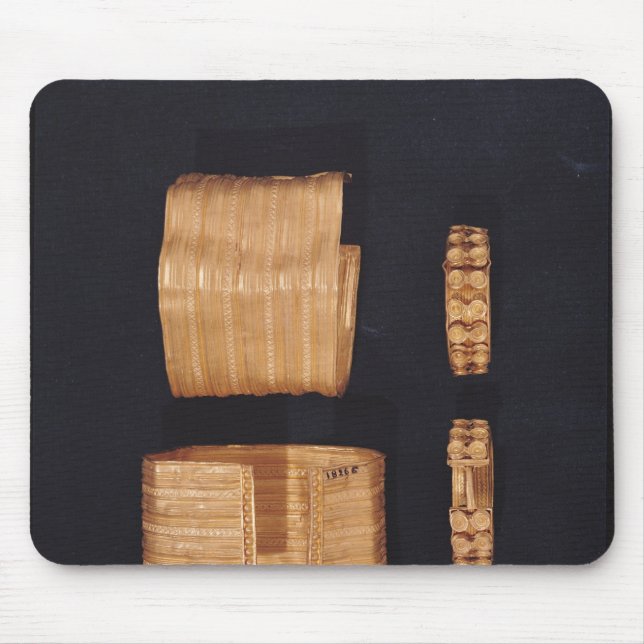 Two bracelets and a pair of earrings mouse pad (Front)