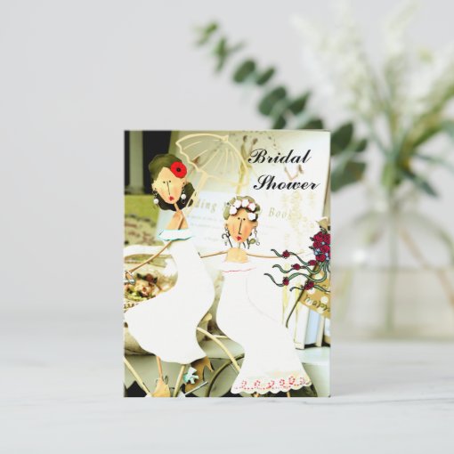 Two Brides Bridal Shower Invitation Zazzle