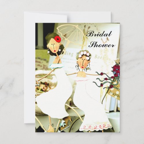 Two Brides Bridal Shower Invitation
