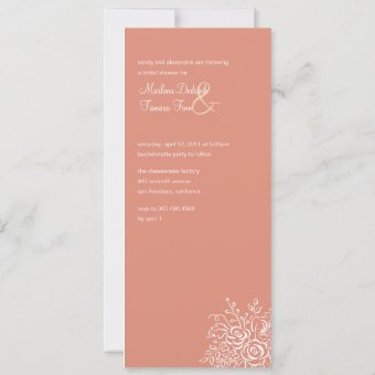 Two Brides Bridal Shower Invitations | Zazzle