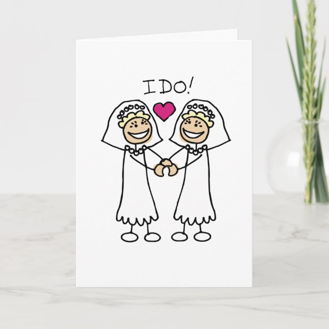 Two Brides Card (Front)