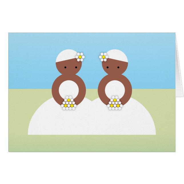 Two brides cards (Front Horizontal)