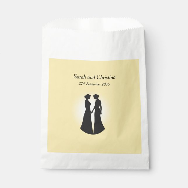 Two Brides Favor Bag (Front)