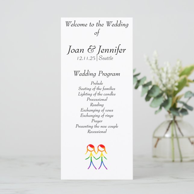 Two Brides Rainbow Love (Standing Front)