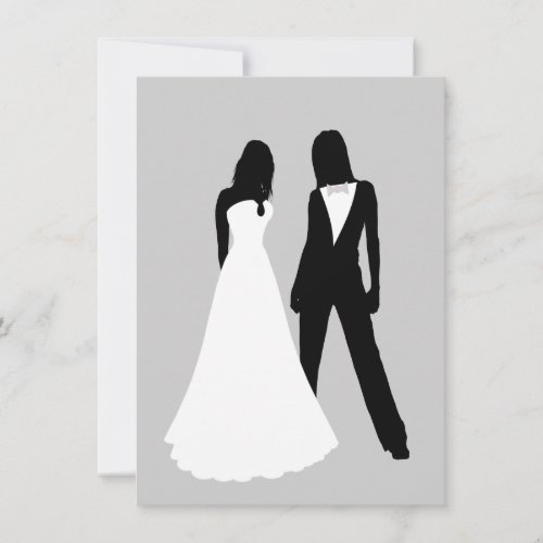 Two Brides Wedding Announcements