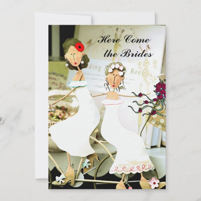 Two Brides Wedding Invitation (Front)