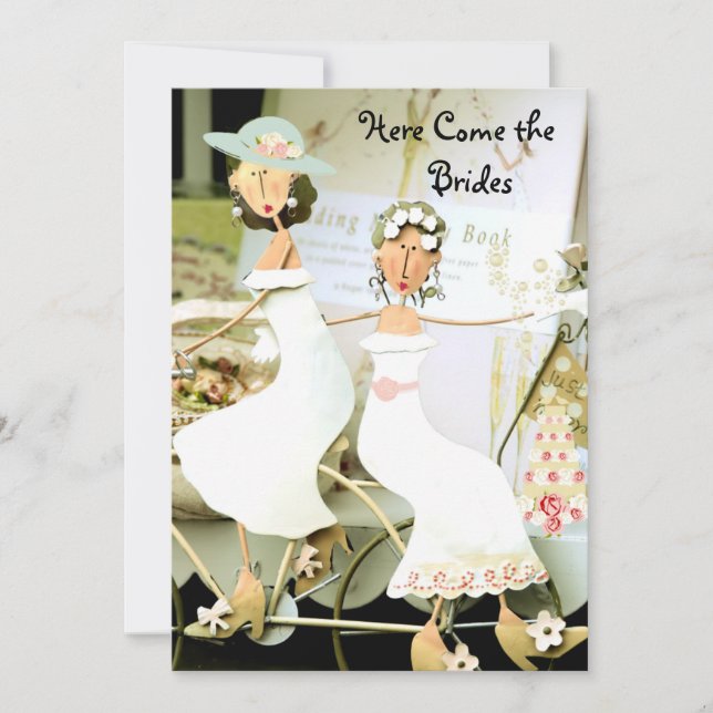 Two Brides Wedding Invitation (Front)