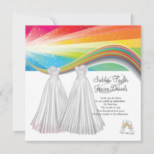 Two Brides Wedding Invitation
