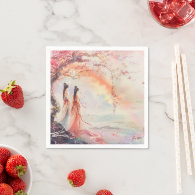 Two Brides Wedding Napkins (Insitu)
