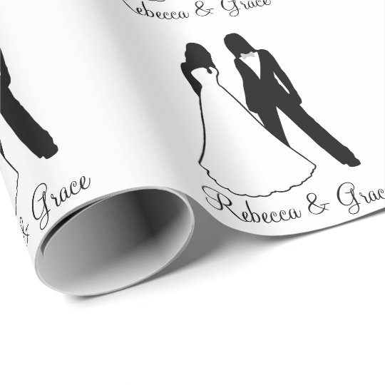 Two Brides Wedding Wrapping Paper Zazzle