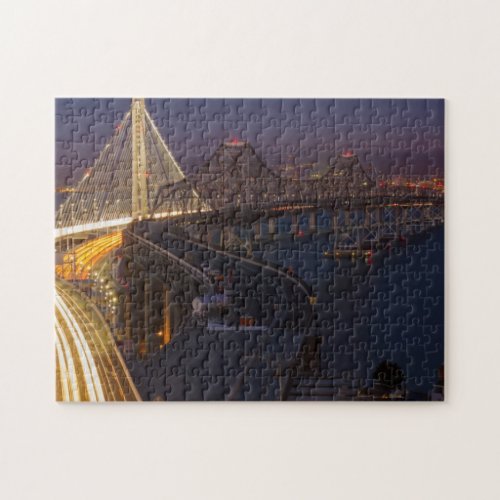 Two Bridges San FranciscoOakland Bay Bridge Jigsaw Puzzle