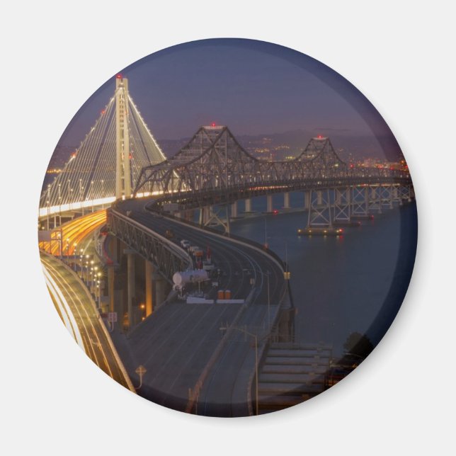 Two Bridges San Francisco–Oakland Bay Bridge Magnet (Front)