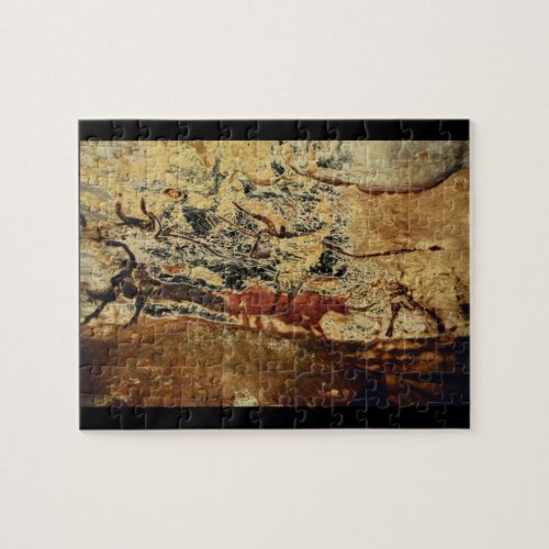 Two Bulls Lascaux Dordogne_Art of Antiquity Jigsaw Puzzle