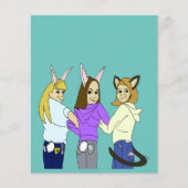 Two bunnies and a kitty (Front)
