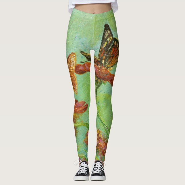 “Two Butterflies” Leggings (Front)
