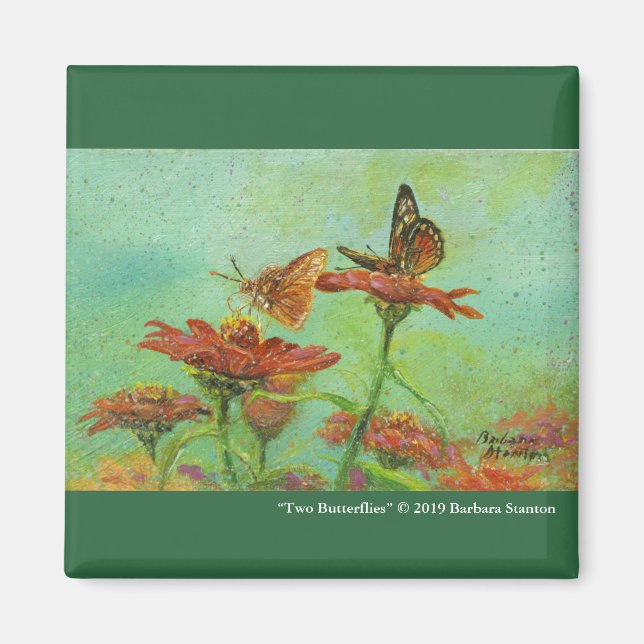 “Two Butterflies” Magnet (Front)