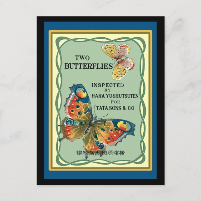 Two Butterflies Postcard (Front)