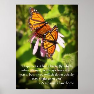 Two Butterflies Quote Poster
