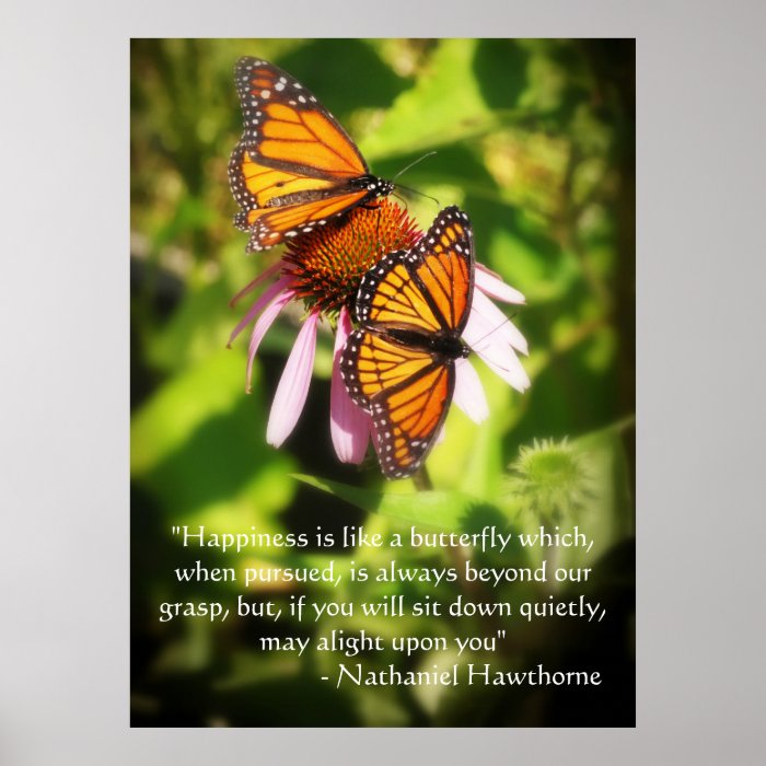 Two Butterflies Quote Poster