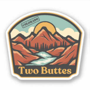 Two Buttes, Colorado Sticker