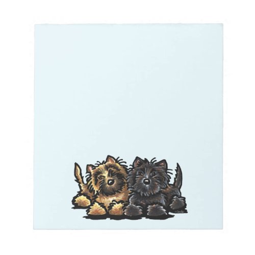 Two Cairn Terriers Notepad