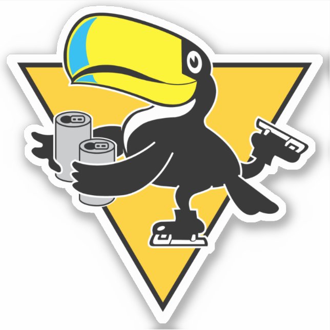 Two Cans Main Logo Custom-Cut Vinyl Sticker (Front)