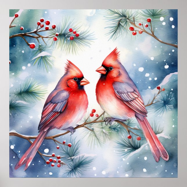 Two Cardinals Poster (Front)