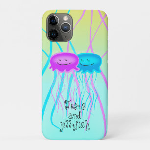 Two Cartoon Jellyfish iPhone 11 Pro Case