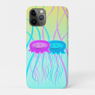 Two Cartoon Jellyfish iPhone 11 Pro Case