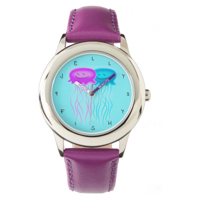 Two Cartoon Jellyfish Watch (Front)