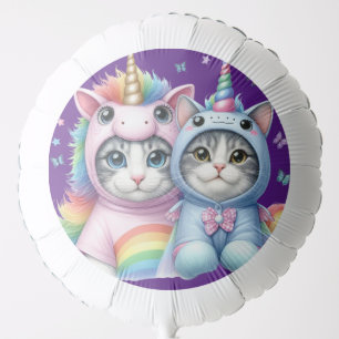 Two Caticorns(cat unicorns) Balloon