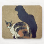 Two Cats, 1894 Mouse Pad<br><div class="desc">Two Cats, 1894 | by Theophile Alexandre Steinlen | Art Location: Pushkin Museum, Moscow, Russia | Swiss Artist | Image Collection Number: BAL196420</div>