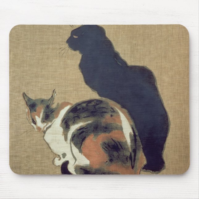 Two Cats, 1894 Mouse Pad (Front)