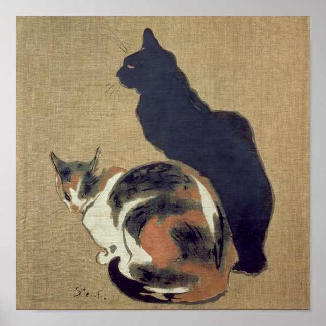 Two Cats, 1894 Poster (Front)
