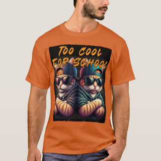 Two Cats are Too Cool for School T-Shirt