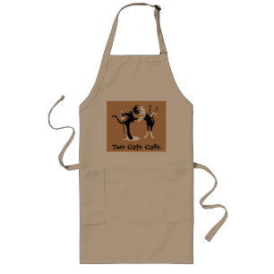 Two Cats Cafe Long Apron