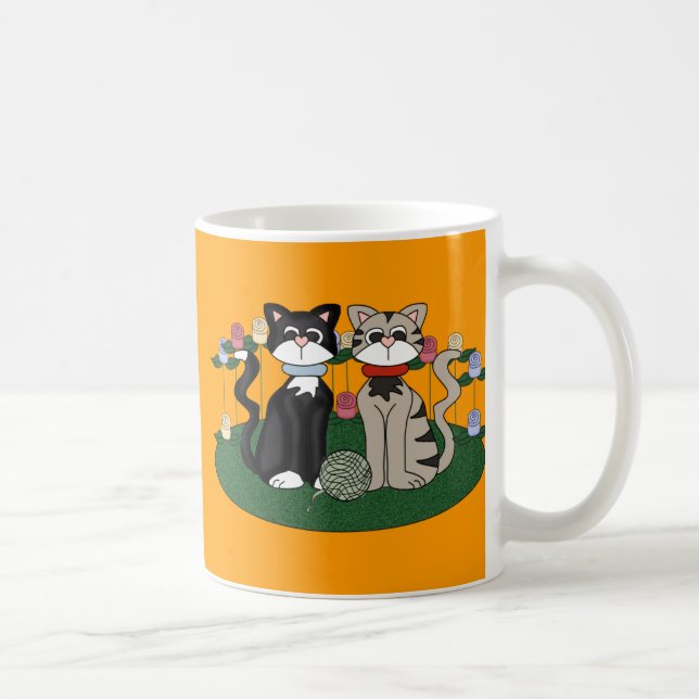 Two Cats Coffee Mug (Right)