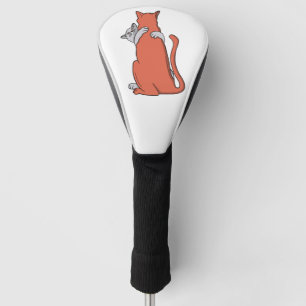Two Cats Embrace Friendship Golf Head Cover