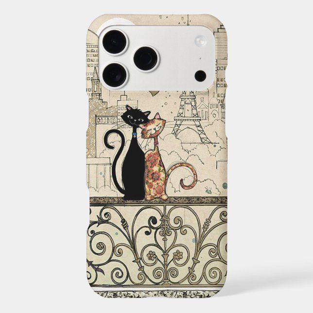 Two Cats in Love Iphone Case (Back)