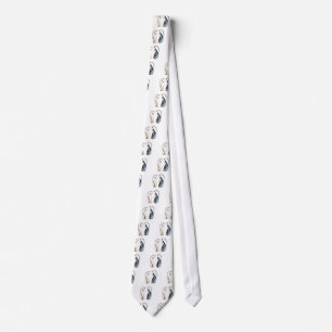 Two Cats in Love Neck Tie