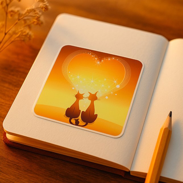 Two Cats In Love Stickers (Creator Uploaded)